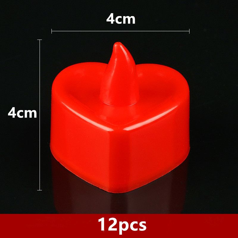 24pcs electronic candle light romantic birthday surprise proposal layout scene love props decoration ambient light