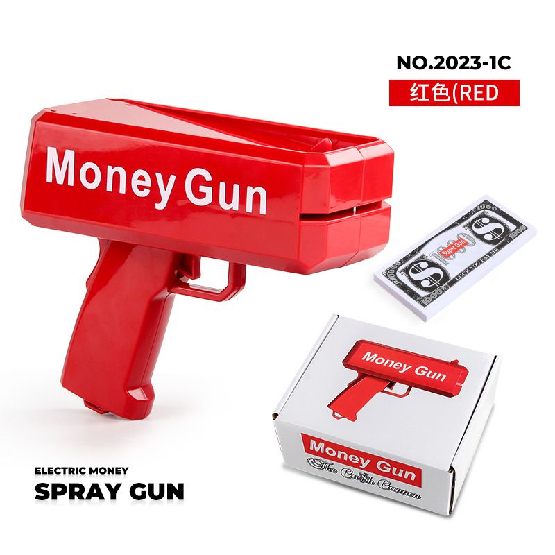 Electric money spray gun note gun dollar toy gun holiday toys