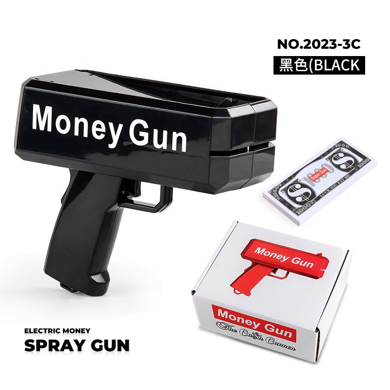 Electric money spray gun note gun dollar toy gun holiday toys