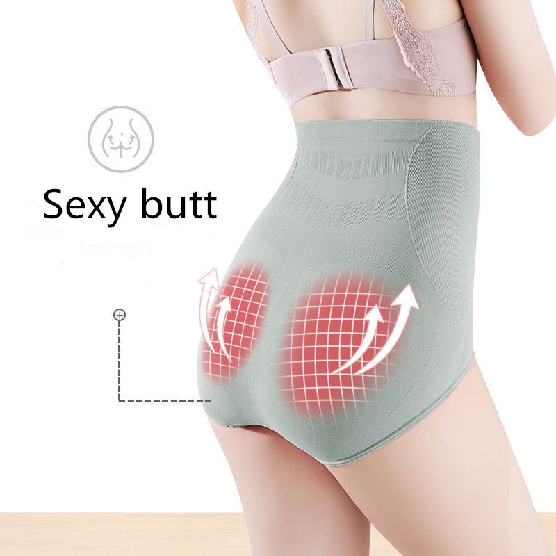 Ladies Panties Graphene Seamless High Waist Panties Antibacterial Bottom Crotch No Trace Hip Lift Tummy Tuck Plus Size Panty Pants