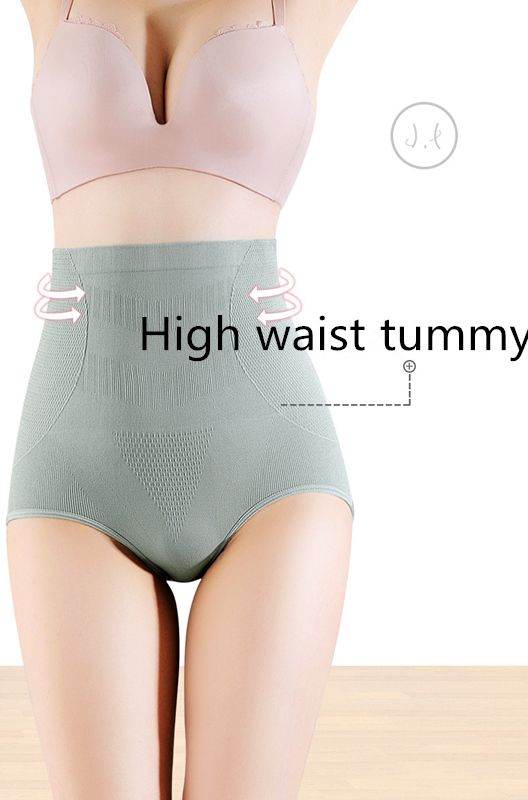 Ladies Panties Graphene Seamless High Waist Panties Antibacterial Bottom Crotch No Trace Hip Lift Tummy Tuck Plus Size Panty Pants