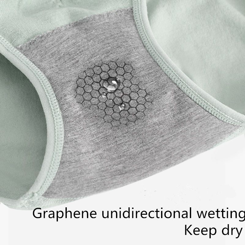 Ladies Panties Graphene Seamless High Waist Panties Antibacterial Bottom Crotch No Trace Hip Lift Tummy Tuck Plus Size Panty Pants