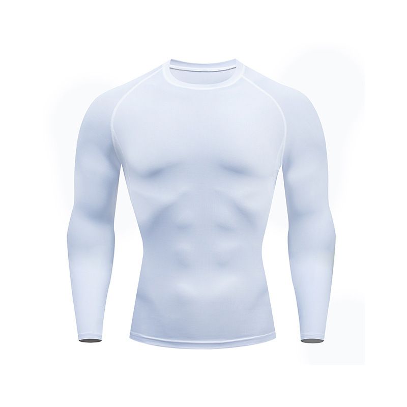 Men's Sportswear Outdoor Fitness Clothing High Stretch Quick Dry Breathable Long Sleeve Top