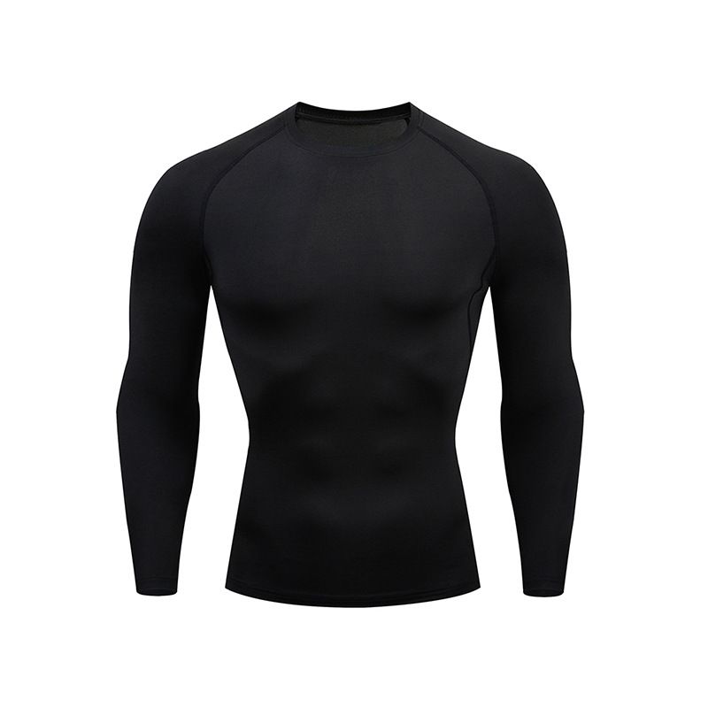 Men's Sportswear Outdoor Fitness Clothing High Stretch Quick Dry Breathable Long Sleeve Top