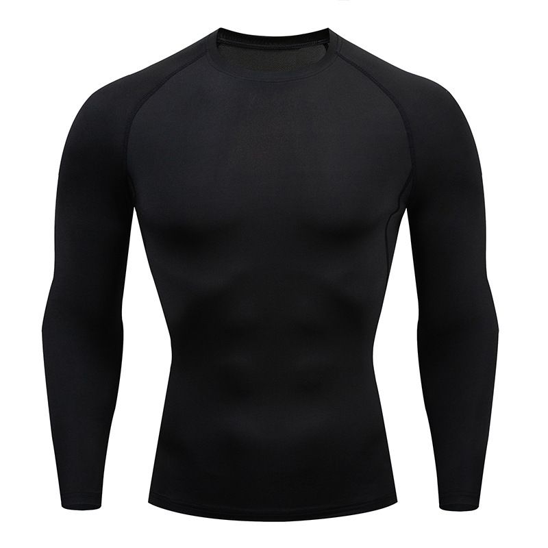 Men's Sportswear Outdoor Fitness Clothing High Stretch Quick Dry Breathable Long Sleeve Top