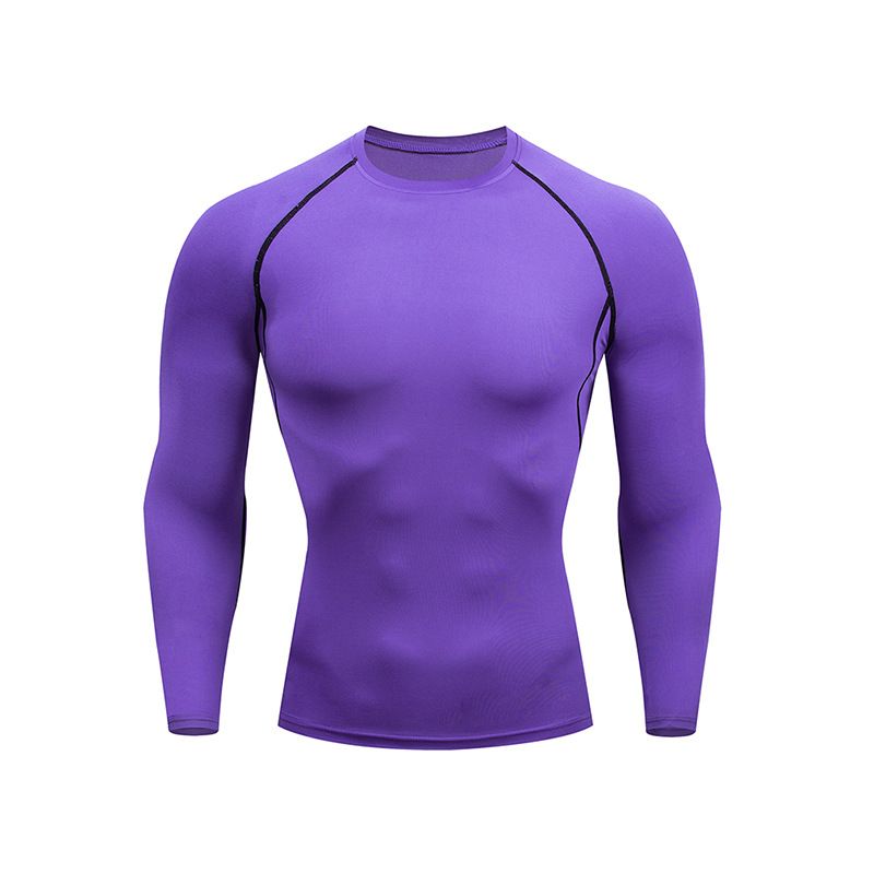 Men's Sportswear Outdoor Fitness Clothing High Stretch Quick Dry Breathable Long Sleeve Top