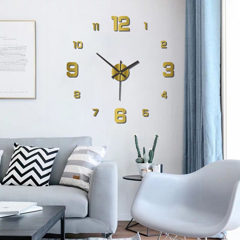 Digital glow-in-the-dark clock diy wall clock no punch decorative wall sticker clock acrylic wall clock