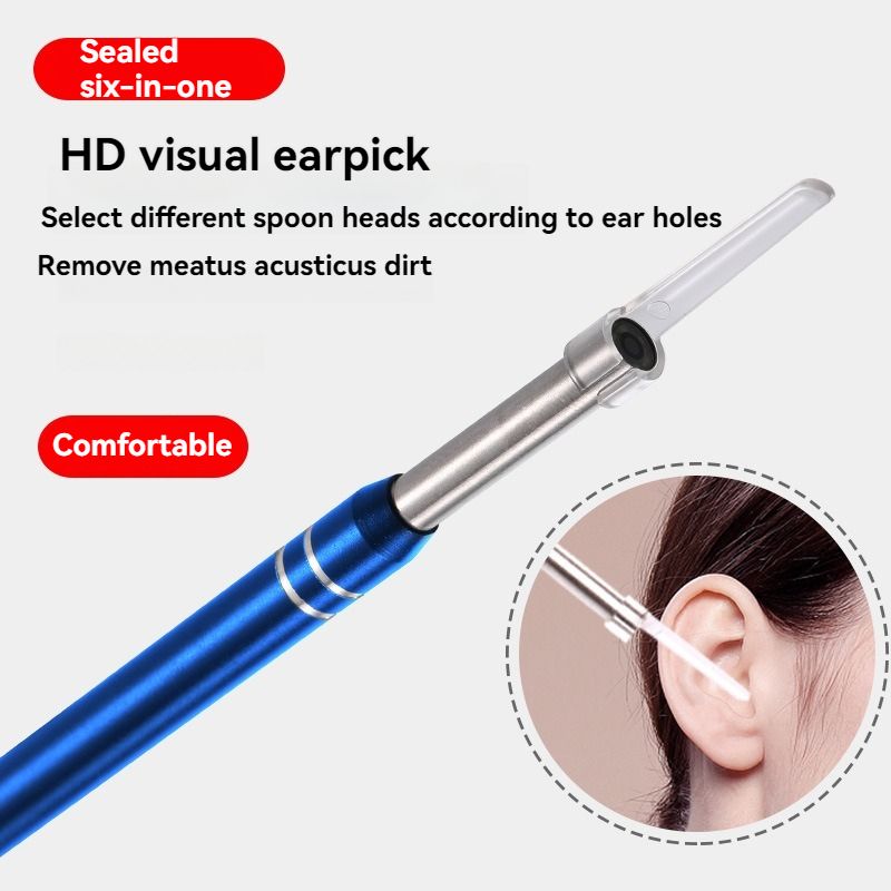 Ear Hollowing SpoonHigh Definition Endoscopic Visual Ear Hollowing Spoon with Lighted and Illuminated Ear Collection Tool (Please refer to the detailed description, mobile phone compatible models)