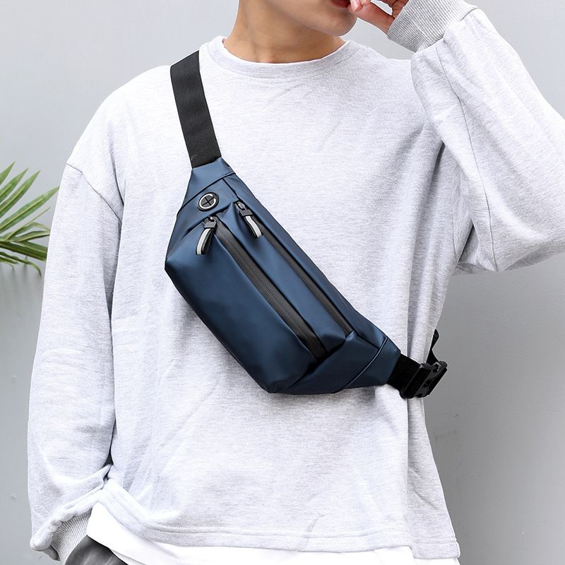 Fashion trend men and women waist bag waterproof crossbody bag outdoor sports multifunctional cell phone bag chest bag