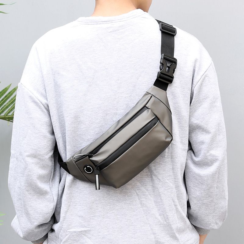 Fashion trend men and women waist bag waterproof crossbody bag outdoor sports multifunctional cell phone bag chest bag