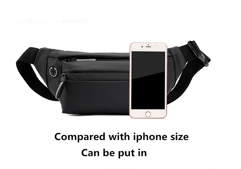 Fashion trend men and women waist bag waterproof crossbody bag outdoor sports multifunctional cell phone bag chest bag