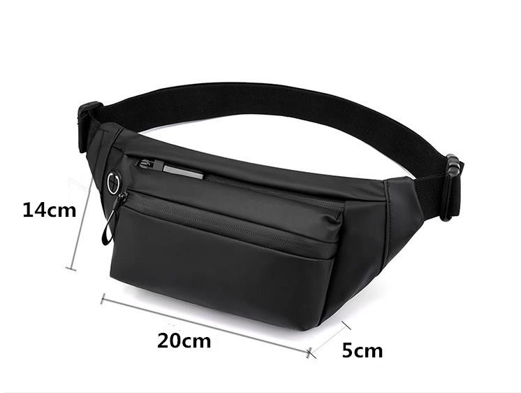 Fashion trend men and women waist bag waterproof crossbody bag outdoor sports multifunctional cell phone bag chest bag