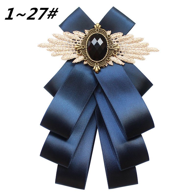 Men's Suit Bow Tie Groom Host Lapel Flower Multi Layered Diamond Encrusted Bow Tie Bow Tie