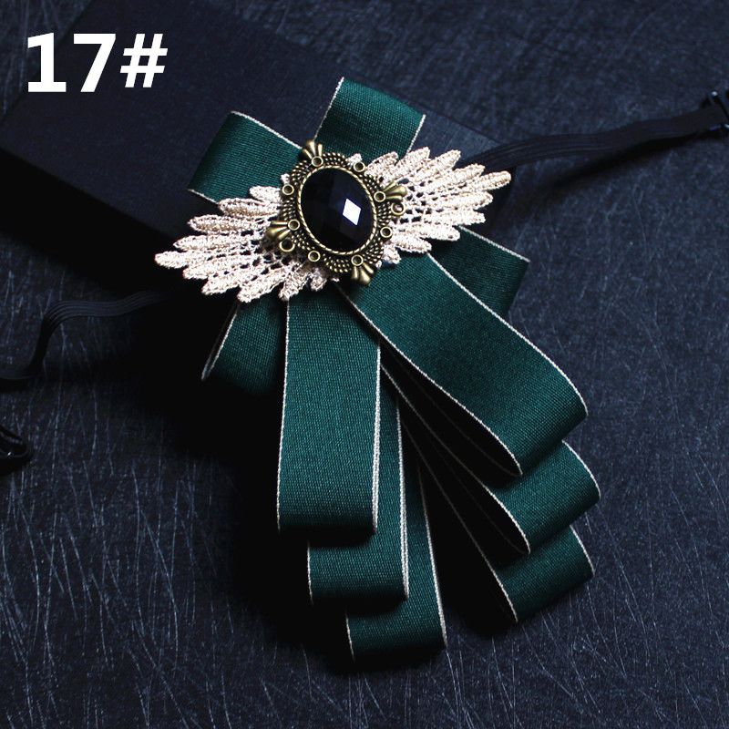 Men's Suit Bow Tie Groom Host Lapel Flower Multi Layered Diamond Encrusted Bow Tie Bow Tie