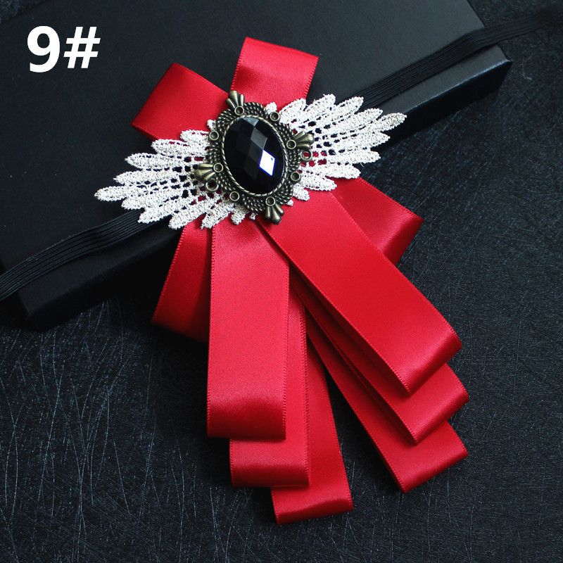 Men's Suit Bow Tie Groom Host Lapel Flower Multi Layered Diamond Encrusted Bow Tie Bow Tie