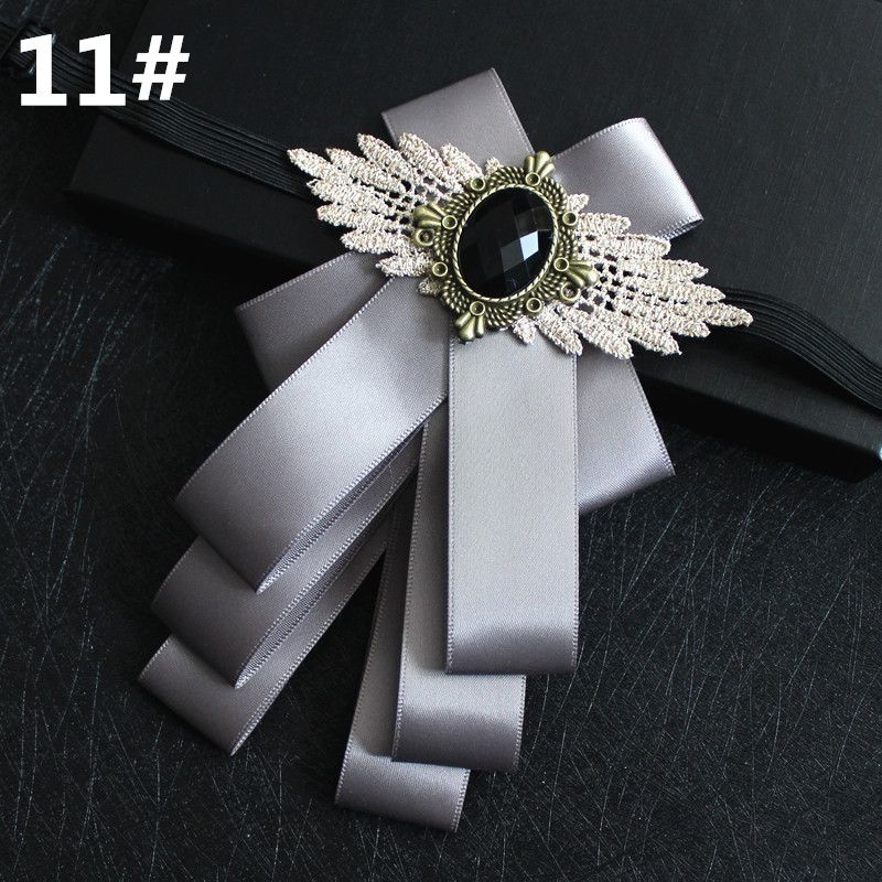 Men's Suit Bow Tie Groom Host Lapel Flower Multi Layered Diamond Encrusted Bow Tie Bow Tie