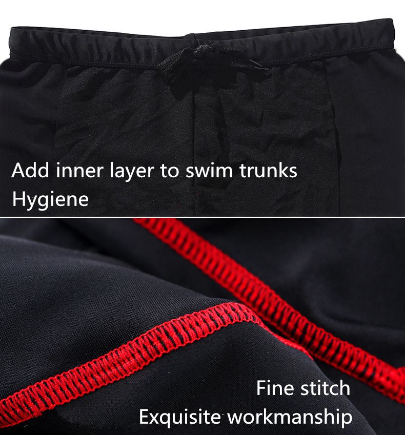 Men's Swim Trunks Swim Cap Set Adult Quick Dry Breathable Skin Friendly Loose Fit Swim Trunks Large Size Flat Angle Vacation Swimming Trunks