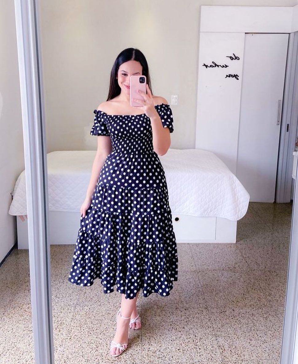 2025 summer new Europe and the United States and the United States women's dresses French fresh print fashion one-shoulder mid-length dresses