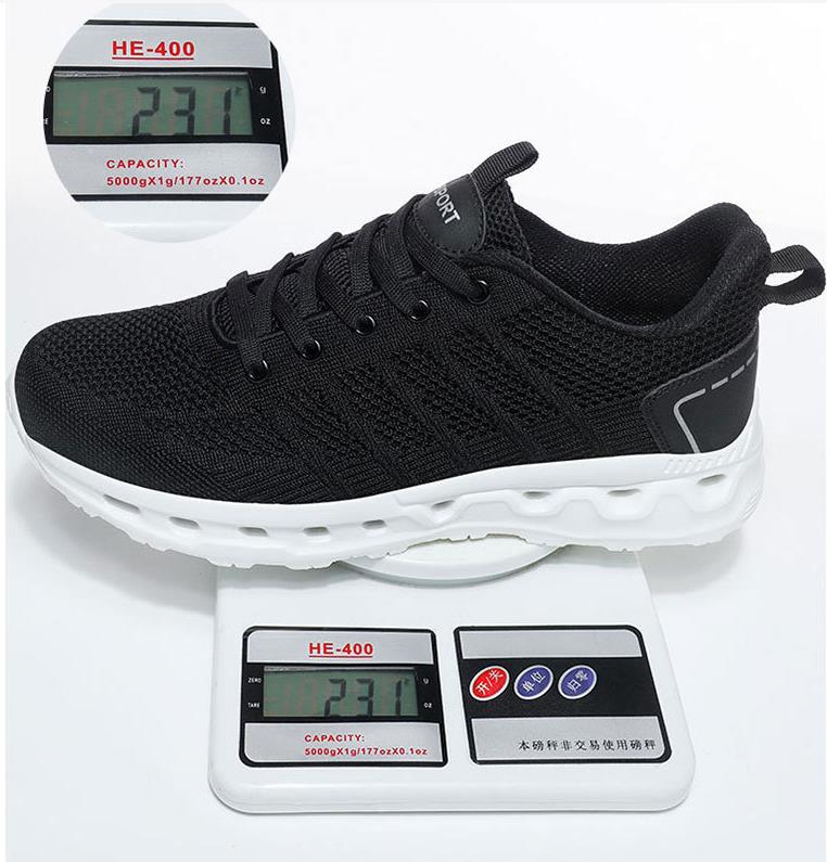 Lightweight large size casual fashion men's shoes 39-48 flyknit mesh breathable non-slip wear sports shoes running shoes