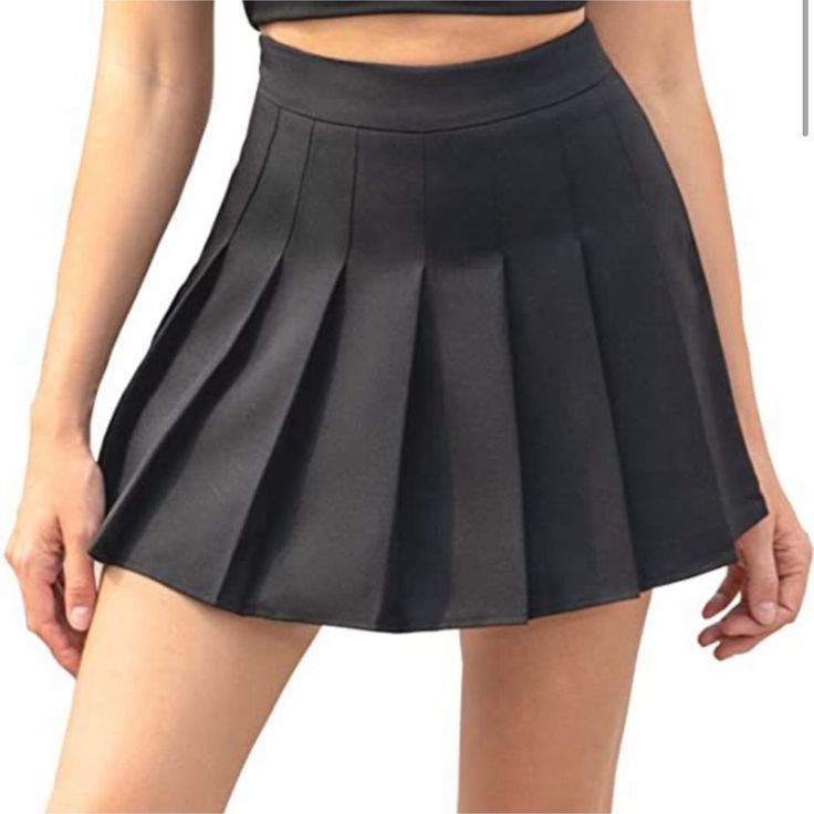 Black tennis skirt
