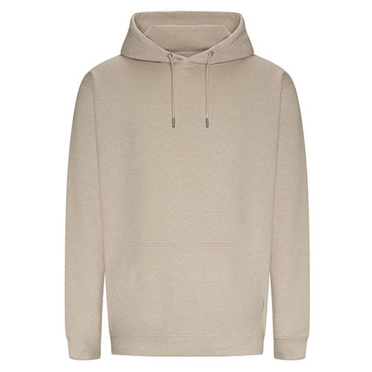 Beige Hoodie with Classic Front Pockets