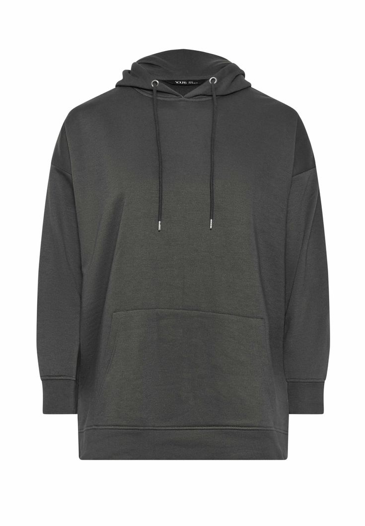Dark Grey Hoodie with Classic Front pockets