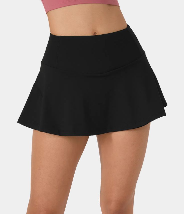 Black Golf Skirt High Waist for Women - Comfortable for Running, Biking, Golf and Yoga