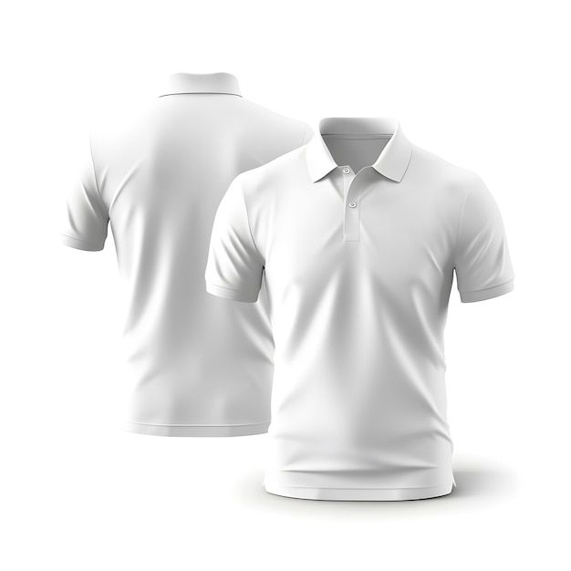 White Polo T-shirt Classic Fit Perfect for Casual, Active and Official Wear