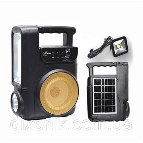 Solar Rechargeable Lamp with FM ,MUSIC, USB, SSD CARD, SPORTLIGHT and BLUETOOTH