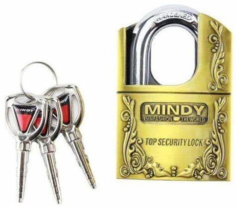 Mindy Heavy Duty Anti Burglar Top Security Lock Padlock with 3keys