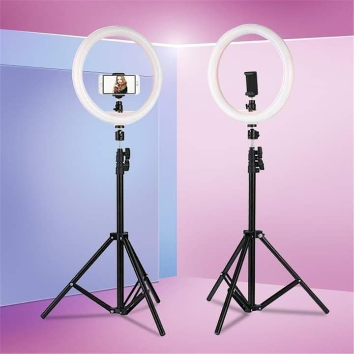 LED Ring Light adjustable with Tripod Stand & Phone Holder