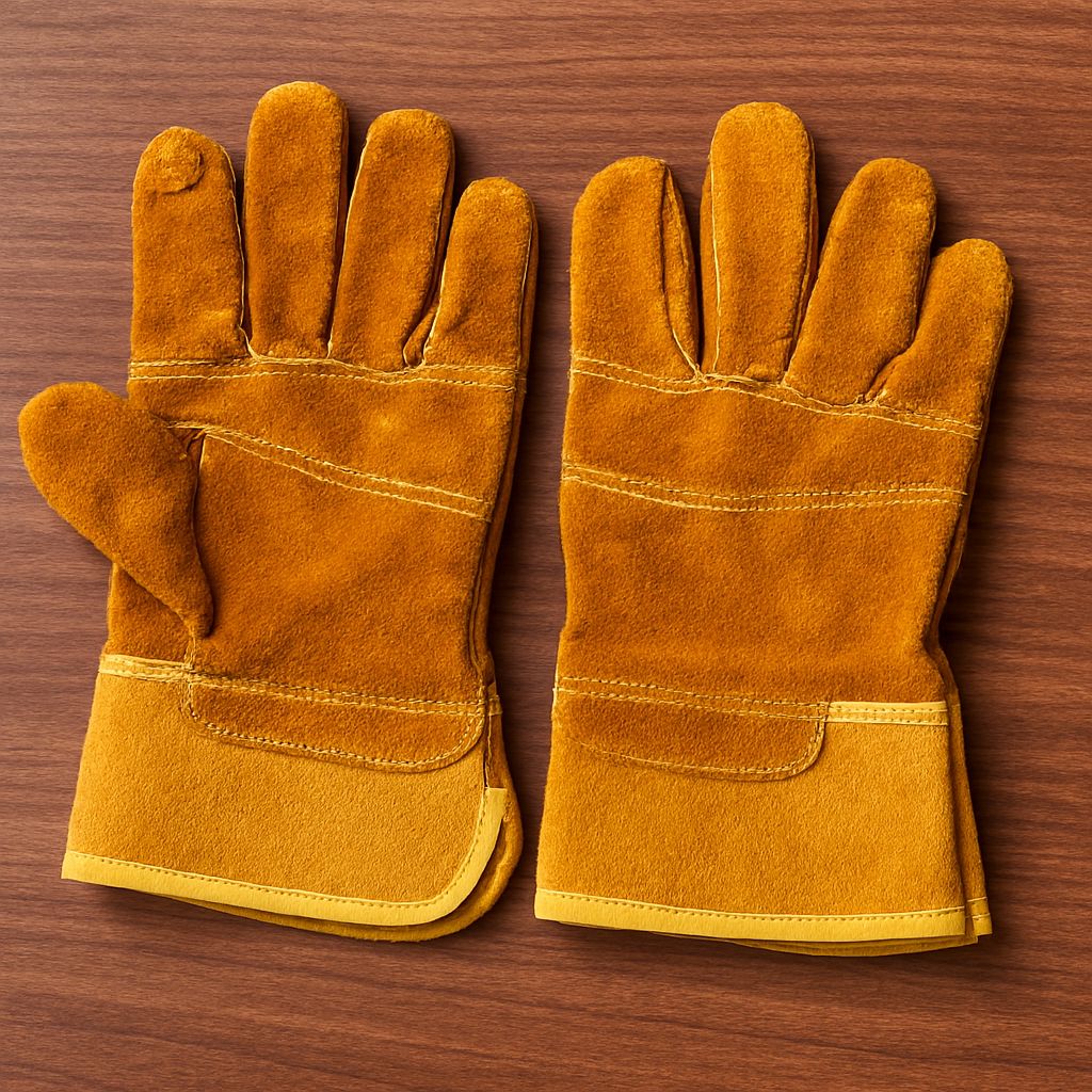 ToughGrip™ Heavy-Duty Suede Work Gloves – Reinforced Stitching & Safety Cuffs