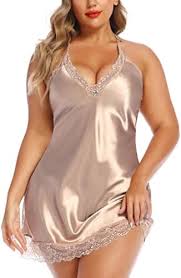 LuxeSilk LaceTrimmed Satin Nightdress Champagne Glow