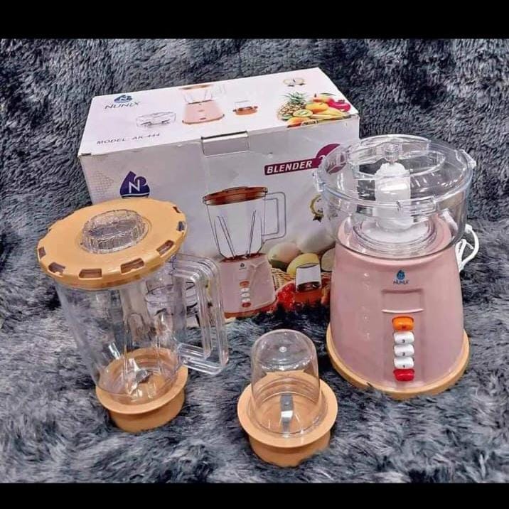 In stock 💯🔥 

 3 in 1 nunix blender 😺blending, then here's a deal, the

3-in-1 Blender with Grinding Machines. This appliance has  a jug capacity of 1.5L safely locked with a lock cover, quite enou