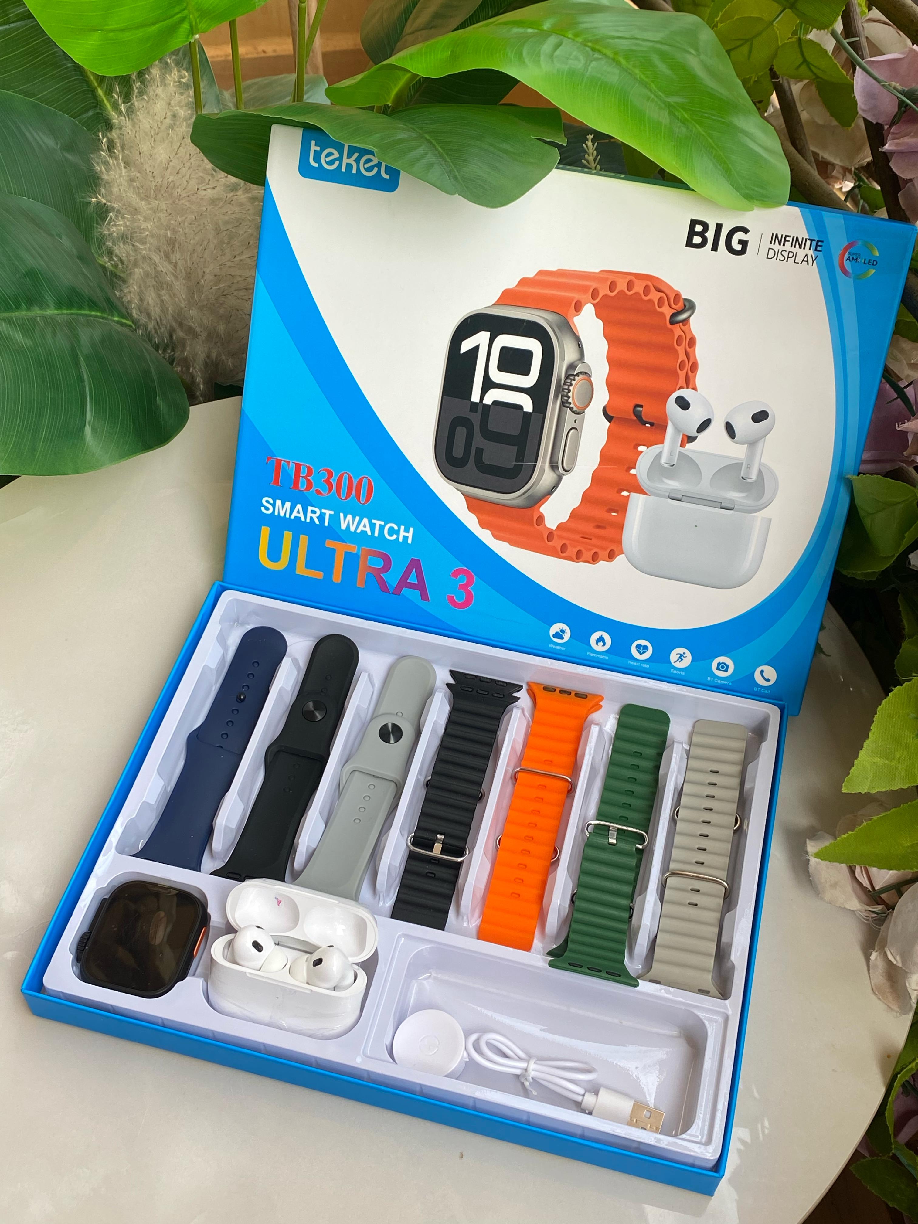 ♨️🔥NEW ARRIVALS🔥♨️

*TB300 SMART WATCH WITH EARBUDS AND 7 STRAPS 



❇️7 interchange straps

❇️High Quality earbuds 



♦️Sleep monitor

♦️Heart Rate/blood oxygen monitor

♦️Weather updates

♦️Multi