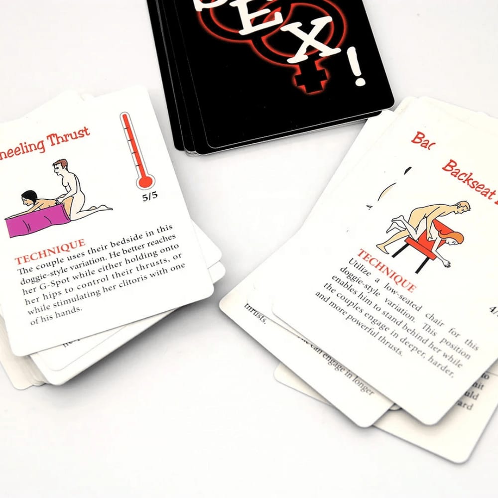 A Year of Sex – The Ultimate Couples’ Fun Pack! 🔥💘

Spice up your love life 365 days a year with this exciting deck of Sexy Position Cards & Bedroom Command Game!
Each card is a thrilling surprise—f