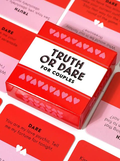 Truth or Dare for Couples" card game. It is designed to help build intimacy and deepen connections between partners.It is made from durable, tear-resistant paper. 


The set typically includes 51 uniq