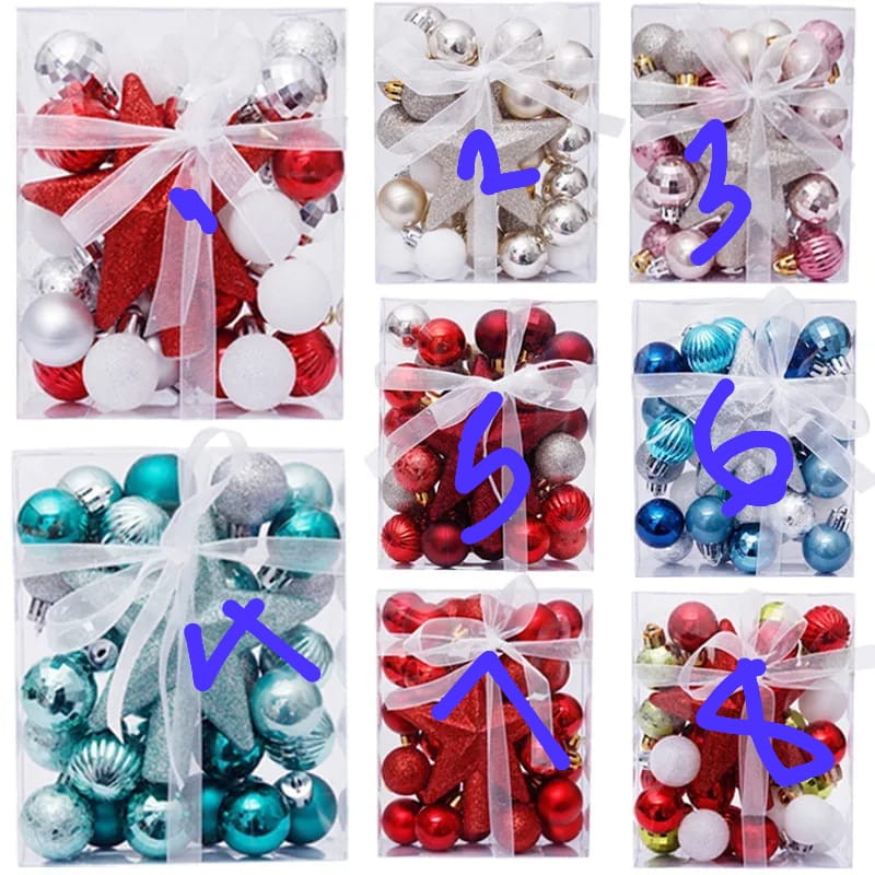 30-Piece Christmas Ball Set with Star – Sparkle Your Holidays!

Deck your tree in style with this 30-piece Christmas ball set, complete with a shiny star topper. Each set comes in a compact 15×12×5cm