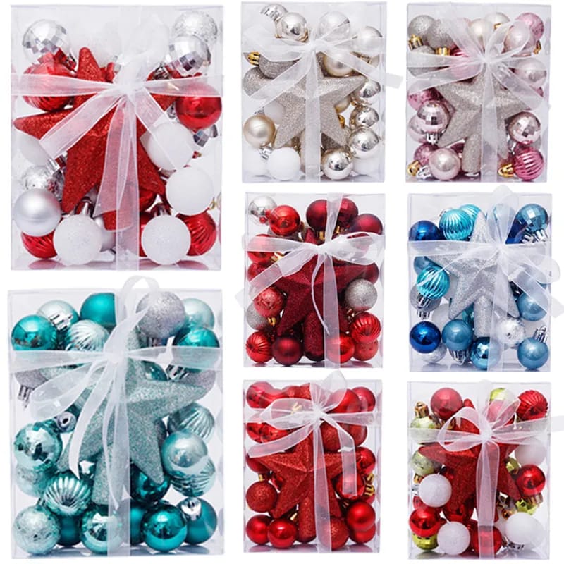 30-Piece Christmas Ball Set with Star – Sparkle Your Holidays!

Deck your tree in style with this 30-piece Christmas ball set, complete with a shiny star topper. Each set comes in a compact 15×12×5cm