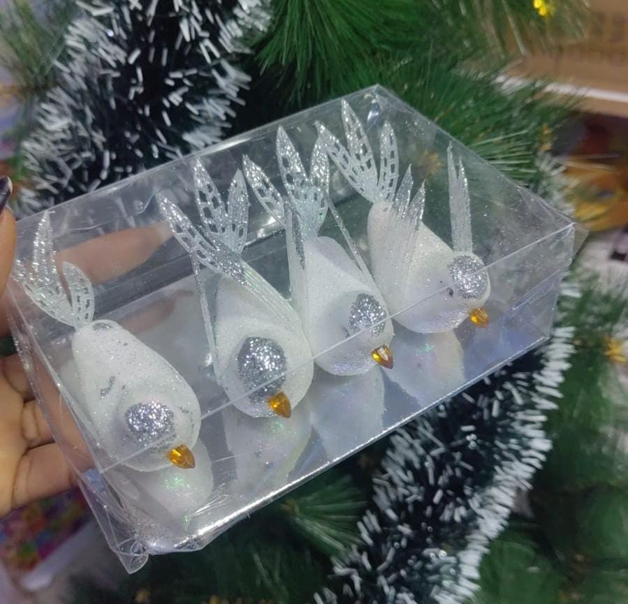 Christmas Dove Set (4pcs) – Peaceful, Elegant & Perfect for Festive Décor!

Bring a touch of serenity to your holiday decorations with these beautiful Christmas Dove ornaments. Symbolizing peace and j