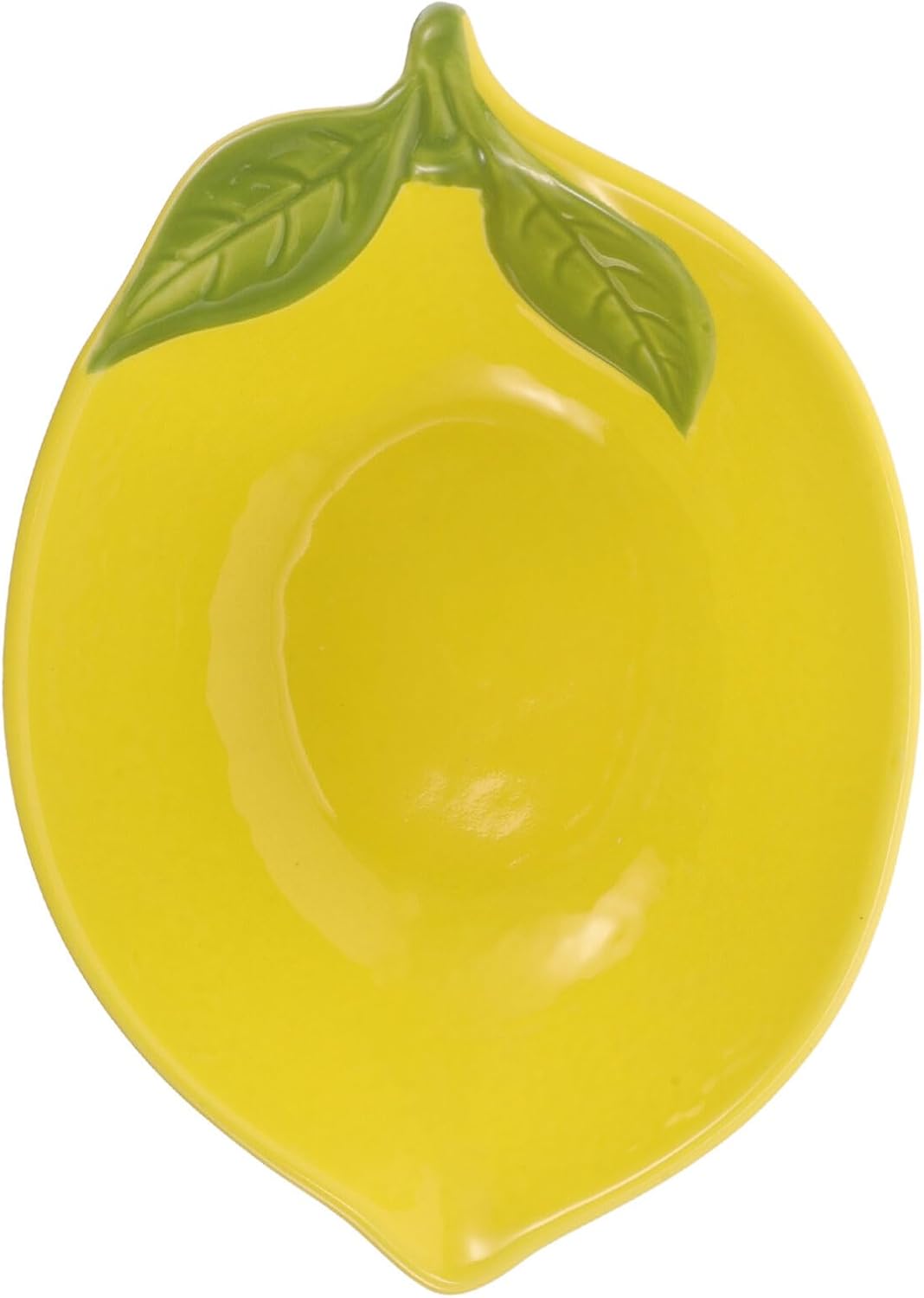 Lemon Ceramic Plate, Fruit Shape Bowl Ceramic Foods Platter Salad Pasta Bowls Serving Container Cereal Bowls for Snacks Dessert Salad Rice Cake Pudding Candy B