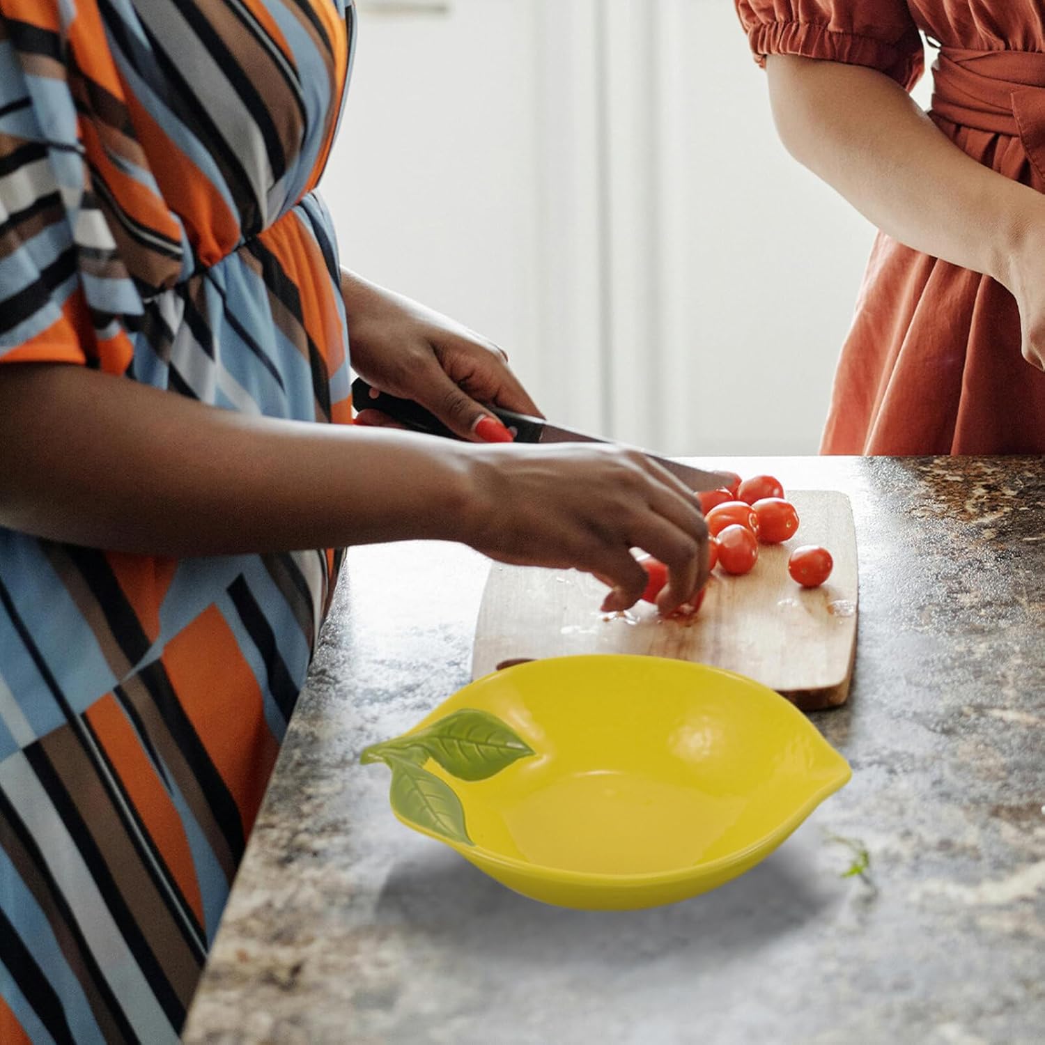 Lemon Ceramic Plate, Fruit Shape Bowl Ceramic Foods Platter Salad Pasta Bowls Serving Container Cereal Bowls for Snacks Dessert Salad Rice Cake Pudding Candy B