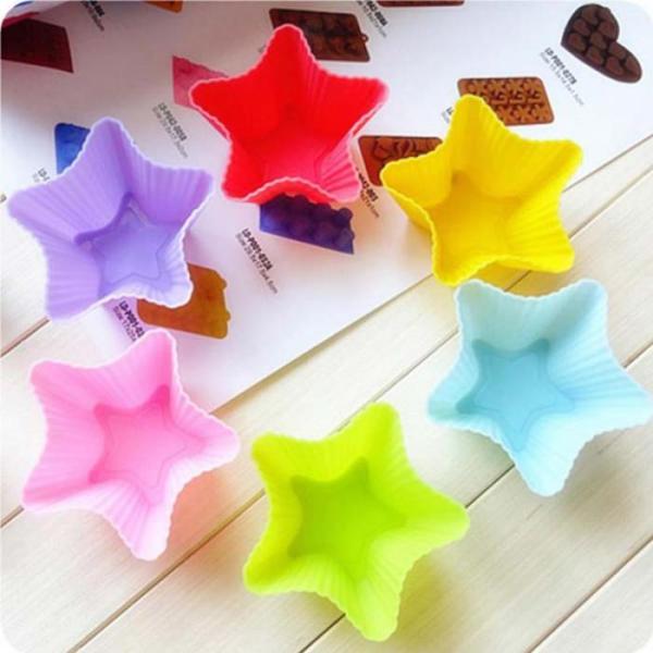6pcs/Lot Food Grade Silicone Mini Cupcake Liners Cake Tools Silicone Cake Mold Cupcake Muffin Cups