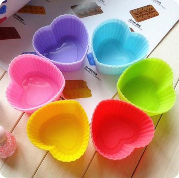 6pcs/Lot Food Grade Silicone Mini Cupcake Liners Cake Tools Silicone Cake Mold Cupcake Muffin Cups