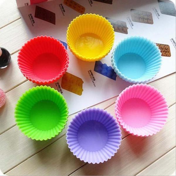 6pcs/Lot Food Grade Silicone Mini Cupcake Liners Cake Tools Silicone Cake Mold Cupcake Muffin Cups
