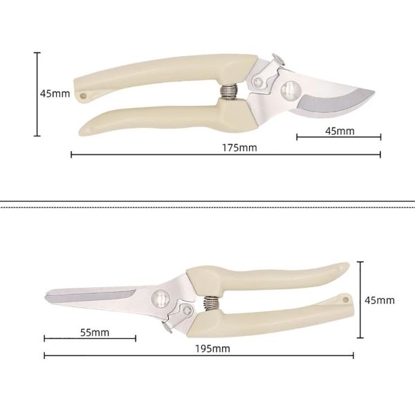 Pruner Tree Cutter Gardening Pruning Shear Scissor Stainless Steel Cutting Tools Set Home Tools Anti-slip