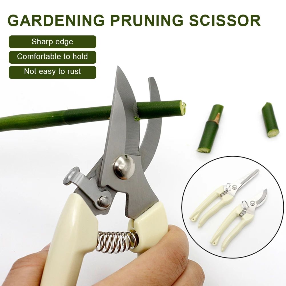 Pruner Tree Cutter Gardening Pruning Shear Scissor Stainless Steel Cutting Tools Set Home Tools Anti-slip