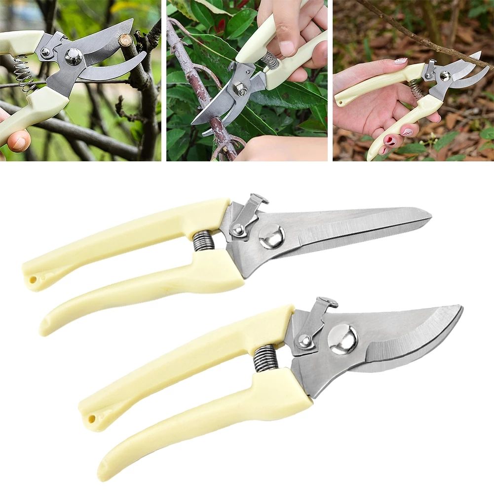 Pruner Tree Cutter Gardening Pruning Shear Scissor Stainless Steel Cutting Tools Set Home Tools Anti-slip