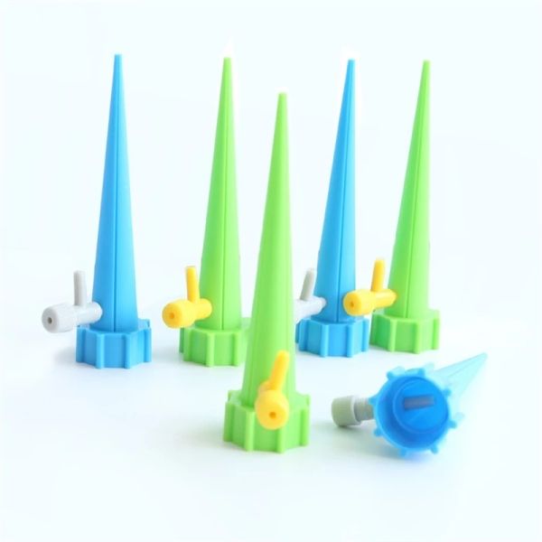 6PCS Auto Drip Irrigation Watering System Dripper Spike Kits Garden Household Plant Flower Automatic Waterer Tools