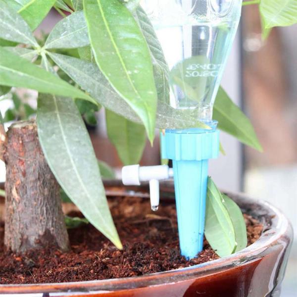 6PCS Auto Drip Irrigation Watering System Dripper Spike Kits Garden Household Plant Flower Automatic Waterer Tools